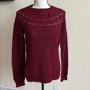 Ralph Lauren Deep Red Crew Neck Sweater
